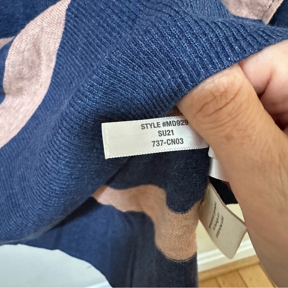 Madewell Lightweight Pocket Pullover Sweater in Stripe size XS - Picture 6 of 9